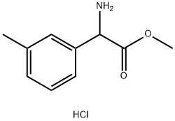 Methyl amino(3-methylphenyl)acetate hydrochloride 结构式