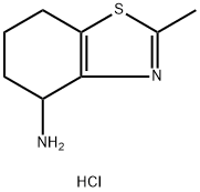 2-Methyl-4,5,6,7-tetrahydro-1,3-benzothiazol-4-amine dihydrochloride 结构式