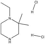 1-Ethyl-2,2-dimethylpiperazine dihydrochloride 结构式