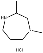 1,3-Dimethyl-1,4-diazepane dihydrochloride 结构式