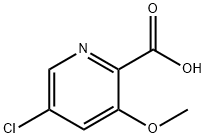 5-氯-3-甲氧基-吡啶-2-甲酸 结构式