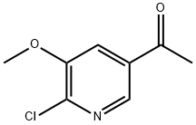 1-(6-氯-5-甲氧基吡啶-3-基)乙酮 结构式