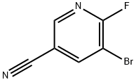 5-Bromo-6-fluoro-nicotinonitrile 结构式