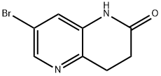 7-溴-3,4-二氢-1,5-萘啶-2(1H)-酮 结构式