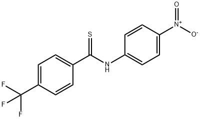 N-(4-Nitrophenyl)-4-(trifluoromethyl)benzothioamide 结构式