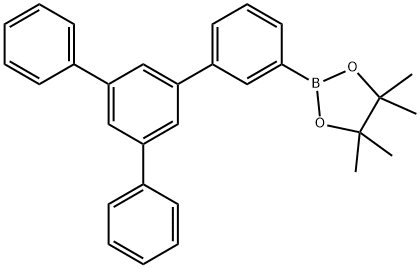 2-[3-(3,5-二苯基)苯基]-4,4,5,5-四甲基-1,3,2-二氧杂环戊环 结构式