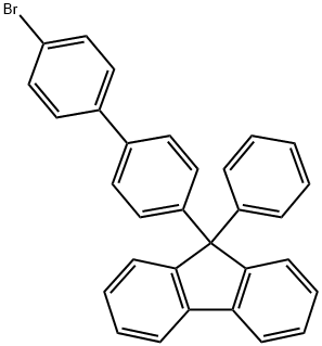 9-[4-(4-溴苯基)苯基]-9-苯基-9H-芴 结构式