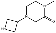 4-(3-AZETIDINYL)-1-METHYL-2-PIPERAZINONE 结构式