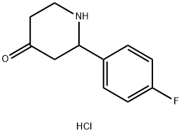 2-(4-fluorophenyl)piperidin-4-one hydrochloride