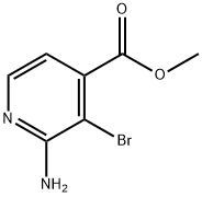 2-Amino-3-bromo-4-pyridinecarboxylic acid methyl ester 结构式