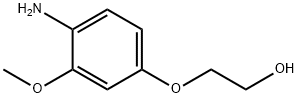 2-(4-氨基-3-甲氧基苯氧基)乙醇 结构式