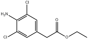 2-(4-氨基-3,5-二氯苯基)乙酸乙酯 结构式