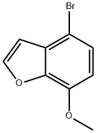 4-溴-7-甲氧基苯并呋喃 结构式