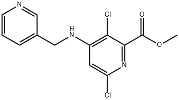 Methyl 3,6-dichloro-4-((pyridin-3-ylmethyl)amino)picolinate 结构式