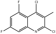 2,4-dichloro-5,7-difluoro-3-methylquinoline 结构式