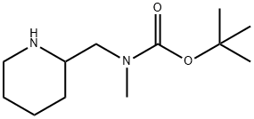 甲基(哌啶-2-基甲基)氨基甲酸叔丁酯 结构式