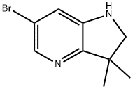 6-溴-3,3-二甲基-2,3-二氢-1H-吡咯并[3,2-B]吡啶 结构式