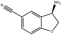 (R)-3-氨基-2,3-二氢苯并呋喃-5-腈 结构式