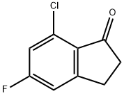 7-氯-5-氟茚酮 结构式