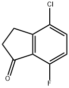 4-氯-7-氟茚酮 结构式