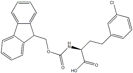 Fmoc-3-chloro-L-homophenylalanine 结构式