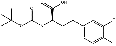 BOC-3,4-DIFLUORO-D-HOMOPHENYLALANINE 结构式