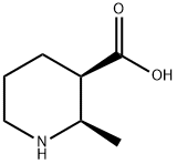 2R,3R-2-甲基-哌啶-3-甲酸 结构式