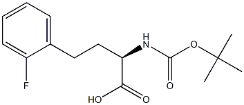 (R)-2-((叔丁氧基羰基)氨基)-4-(2-氟苯基)丁酸 结构式