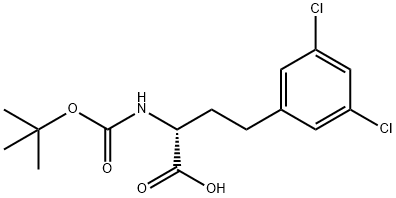 BOC-3,5-DICHLORO-D-HOMOPHENYLALANINE 结构式