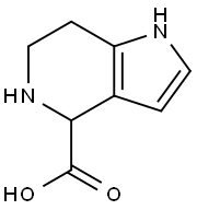 4,5,6,7-四氢-1H-吡咯并[3,2-C]吡啶-4-甲酸 结构式