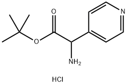 吡啶-4-基-甘氨酸叔丁酯双盐酸盐 结构式