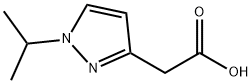 2-(1-异丙基-1H-吡唑-3-基)乙酸 结构式