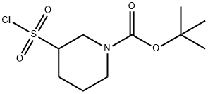 TERT-BUTYL 3-(CHLOROSULFONYL)PIPERIDINE-1-CARBOXYLATE 结构式