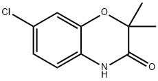 2,2-二甲基-7-氯-2H-苯并[B][1,4]噁嗪-3(4H)-酮 结构式