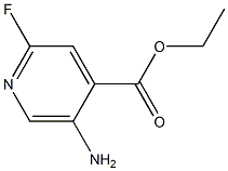 Ethyl 5-amino-2-fluoroisonicotinate 结构式