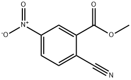 2-氰基-5-硝基苯甲酸甲酯 结构式