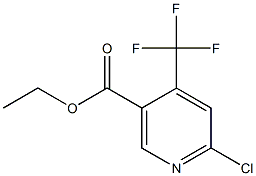 Ethyl 6-chloro-4-(trifluoromethyl)nicotinate 结构式