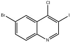 6-溴-4-氯-3-碘喹啉 结构式
