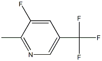 3-Fluoro-2-methyl-5-(trifluoromethyl)pyridine 结构式
