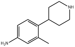 3-甲基-4-(哌啶-4-基)苯胺 结构式