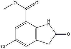Methyl 5-chloro-2-oxoindoline-7-carboxylate 结构式