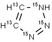 Triazole-[13C2,15N3] 结构式