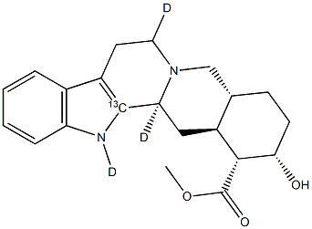 Yohimbine-[13C,D3] 结构式