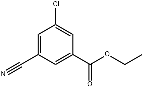 Ethyl 3-chloro-5-cyanobenzoate 结构式