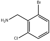 (2-溴-6-氯苯基)甲胺 结构式