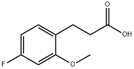 3-(3-Fluoro-5-methoxy-phenyl)-propionic acid 结构式
