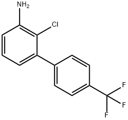 2-氯-4'-(三氟甲基)-[1,1'-联苯]-3-胺 结构式