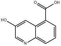 3-羟基喹啉-5-羧酸 结构式