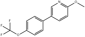 2-甲氧基-5-[4-(三氟甲氧基)苯基]吡啶 结构式