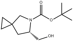 (S)-tert-butyl 6-(hydroxymethyl)-5-azaspiro[2.4]heptane-5-carboxylate 结构式